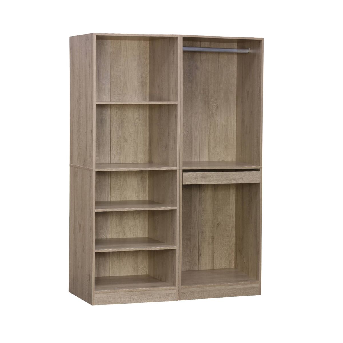 Vestidor modular de 2 elementos 120 Madera