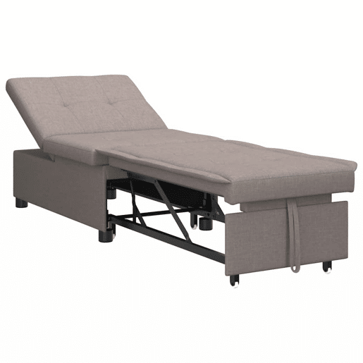 Sofá-cama, Sofá conversível Cinzento-acastanhado 194 x 67 x 37 cm tecido