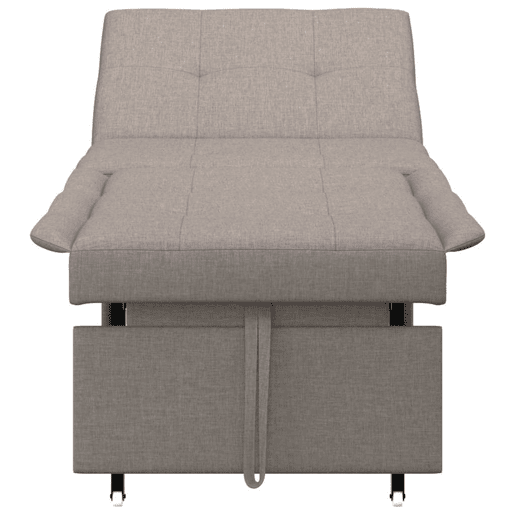 Sofá-cama, Sofá conversível Cinzento-acastanhado 194 x 67 x 37 cm tecido