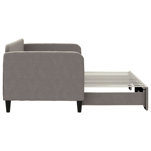Sofá-cama, Sofá conversível com gavetão 80x200 cm tecido cinzento-acastanhado