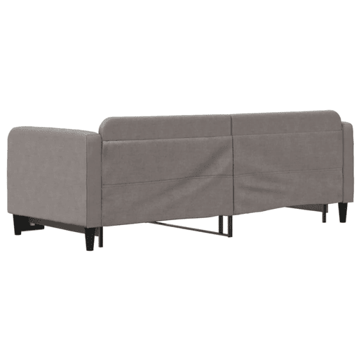 Sofá-cama, Sofá conversível com gavetão 80x200 cm tecido cinzento-acastanhado