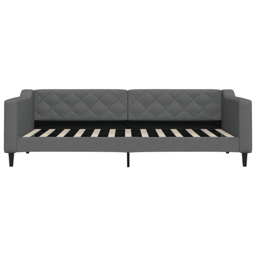 Sofá-cama, Sofá conversível c gavetão e gavetas 90x200 cm tecido cinzento-escuro Sofá-cama, Sofá conversível c gavetão e gavetas 90x200 cm tecido cinzento-escuro