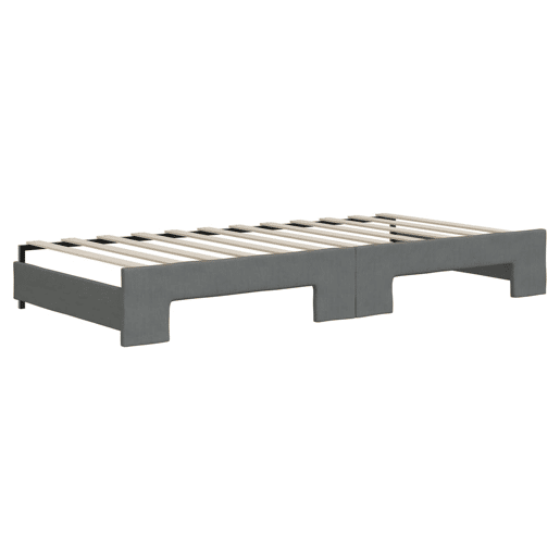 Sofá-cama, Sofá conversível c gavetão e gavetas 90x200 cm tecido cinzento-escuro Sofá-cama, Sofá conversível c gavetão e gavetas 90x200 cm tecido cinzento-escuro