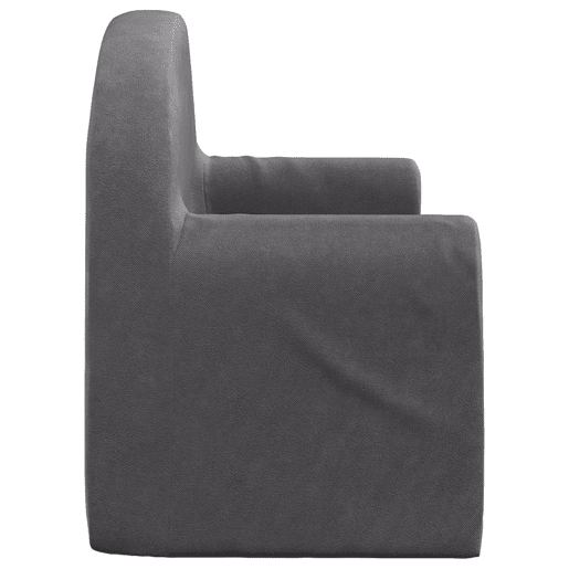 Sofá-cama infantil - Sofá para criança de 2 lugares pelúcia macia antracite