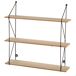 Max Home Estantería pared madera 3 estantes Max Home Estantería pared madera 3 estantes Negro/ Madera