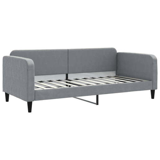 Sofá-cama, Sofá conversível c gavetão e gavetas 90x200 cm tecido cinzento-claro Sofá-cama, Sofá conversível c gavetão e gavetas 90x200 cm tecido cinzento-claro