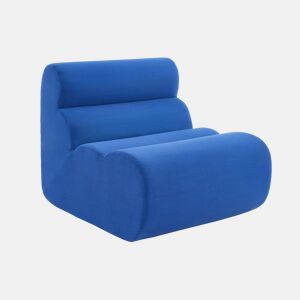 Poltrona de sofá modular em tecido 1 lugar, Nova tecido simple, Azul elétrico, 81x99x75 cm