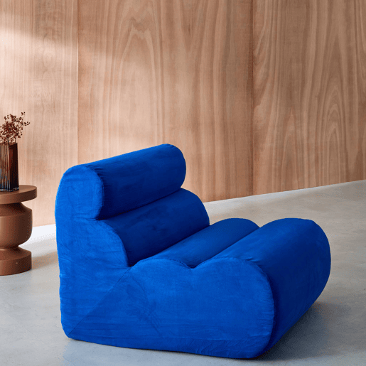 Poltrona de sofá modular em tecido 1 lugar, Nova tecido simple, Azul elétrico, 81x99x75 cm Poltrona de sofá modular em tecido 1 lugar, Nova tecido simple, Azul elétrico, 81x99x75 cm