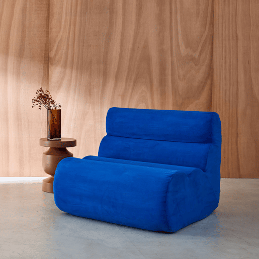 Poltrona de sofá modular em tecido 1 lugar, Nova tecido simple, Azul elétrico, 81x99x75 cm Poltrona de sofá modular em tecido 1 lugar, Nova tecido simple, Azul elétrico, 81x99x75 cm
