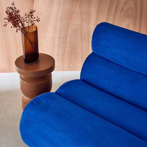 Poltrona de sofá modular em tecido 1 lugar, Nova tecido simple, Azul elétrico, 81x99x75 cm Poltrona de sofá modular em tecido 1 lugar, Nova tecido simple, Azul elétrico, 81x99x75 cm