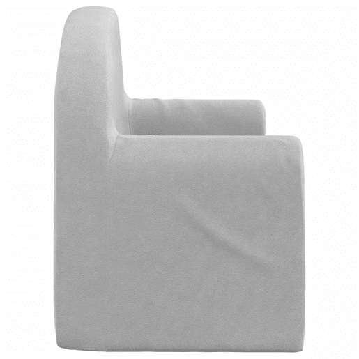 Sofá-cama infantil - Sofá para criança de 2 lugares pelúcia macia cinzento-claro