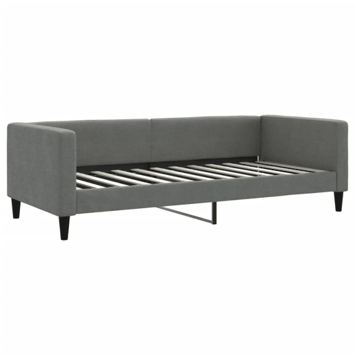 Sofá-cama, Sofá conversível c gavetão e gavetas 90x200 cm tecido cinzento-escuro Sofá-cama, Sofá conversível c gavetão e gavetas 90x200 cm tecido cinzento-escuro