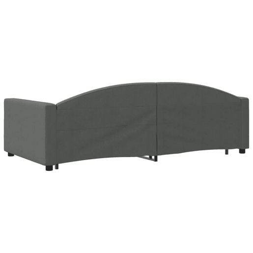 Sofá-cama, Sofá conversível c gavetãogavetas 100x200 cm tecido cinzento-escuro