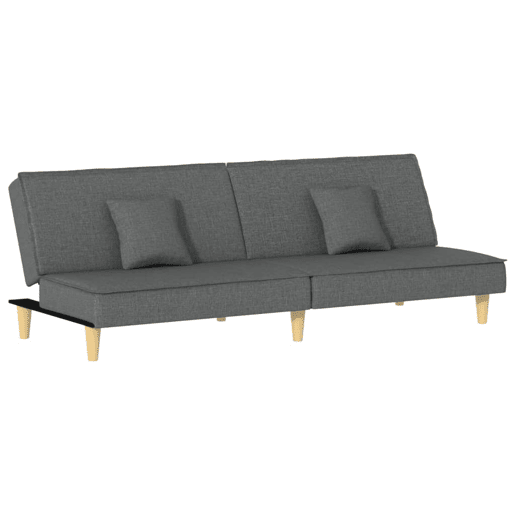 Sofá-cama, Sofá conversível tecido cinzento-escuro
