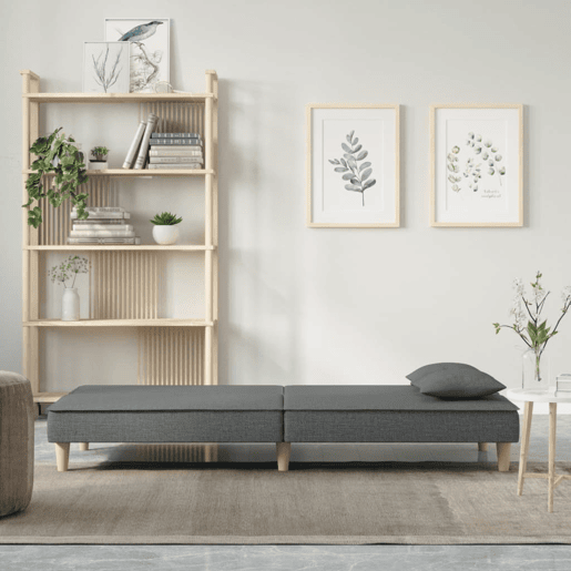 Sofá-cama, Sofá conversível tecido cinzento-escuro