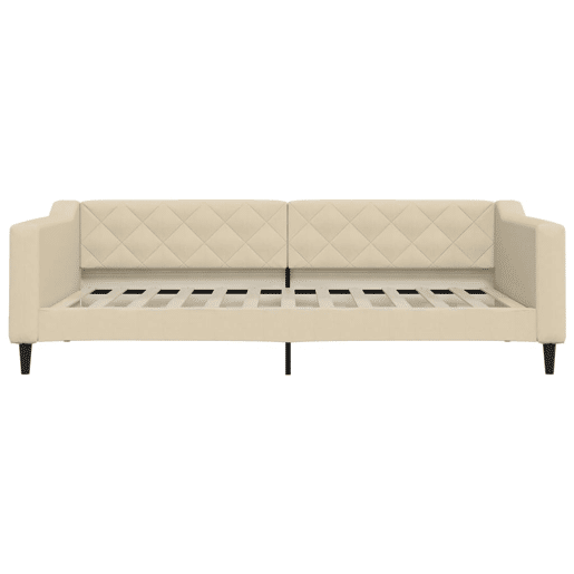 Sofá-cama, Sofá conversível com gavetão 100x200 cm tecido cor creme