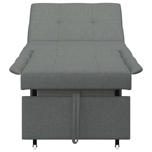 Sofá-cama, Sofá conversível Cinzento escuro 194 x 67 x 37 cm tecido