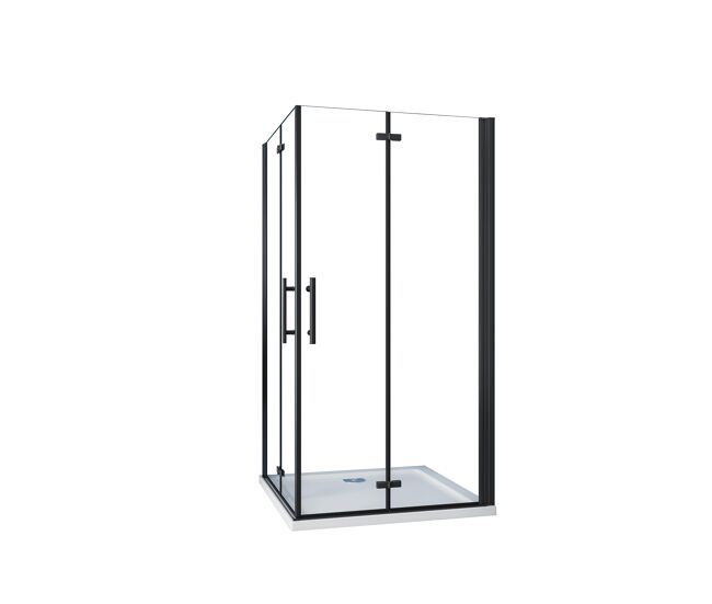 Aica mampara de ducha cuadrada plegable vidrio easyclean 5mm,(680-700)x(680-700)x1900mm