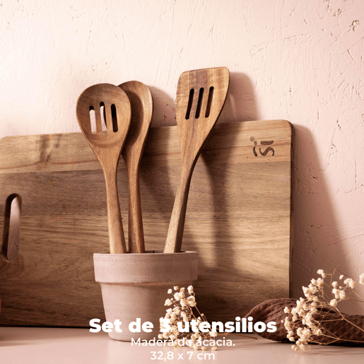 Conjunto de formas para bolo Ø32x8cm em alumínio forjado + 3 utensílios de cozinha em madeira AGROS San Ignacio Conjunto de formas para bolo Ø32x8cm em alumínio forjado + 3 utensílios de cozinha em madeira AGROS San Ignacio