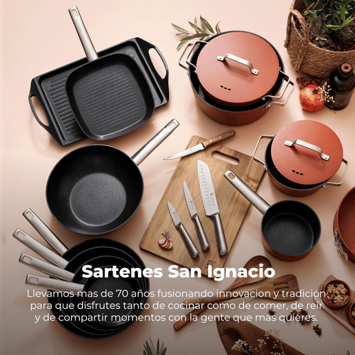 Conjunto de formas para bolo Ø32x8cm em alumínio forjado + 3 utensílios de cozinha em madeira AGROS San Ignacio Conjunto de formas para bolo Ø32x8cm em alumínio forjado + 3 utensílios de cozinha em madeira AGROS San Ignacio