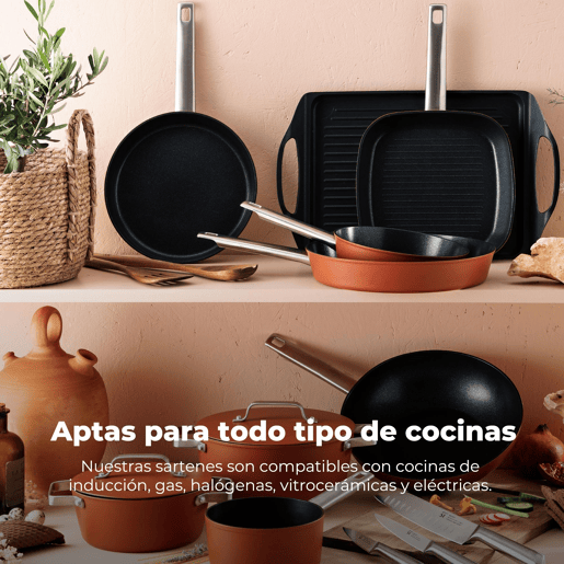 Conjunto de formas para bolo Ø32x8cm em alumínio forjado + 3 utensílios de cozinha em madeira AGROS San Ignacio Conjunto de formas para bolo Ø32x8cm em alumínio forjado + 3 utensílios de cozinha em madeira AGROS San Ignacio