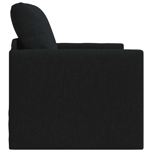 Sofá-cama, Sofá conversível Preto 74 x 77 x 81 cm Veludo