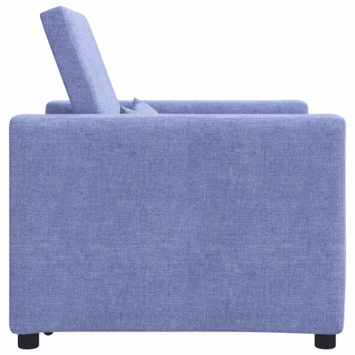 Sofá cama, Sofá conversível single com rodas Jeans Azul 90 x 165 x 87 cm tecido Sofá cama, Sofá conversível single com rodas Jeans Azul 90 x 165 x 87 cm tecido