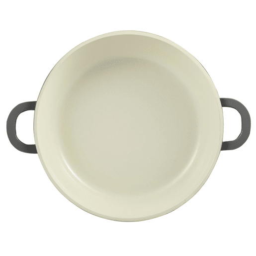 Caçarola baixa Bergner EXCALIBUR com tampa, Ø24cm e 2,3L, alumínio fundido, cinza