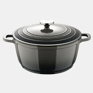 Caçarola Bergner EXCALIBUR, Ø20cm e 2,4L, com tampa de alumínio fundido, cinza