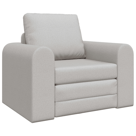 Sofá-cama, Sofá conversível Cinza Nuvem 98 x 71 x 83 cm Veludo