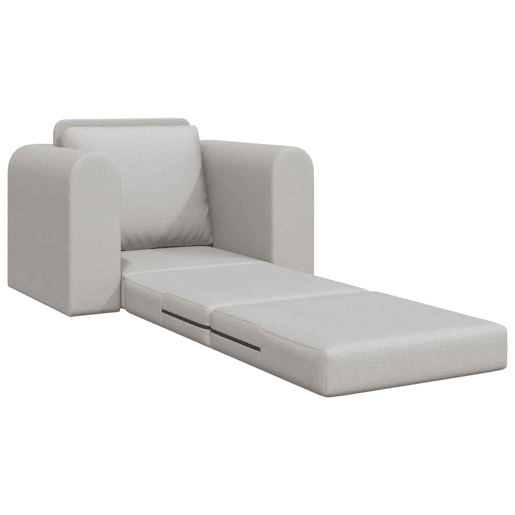 Sofá-cama, Sofá conversível Cinza Nuvem 98 x 71 x 83 cm Veludo