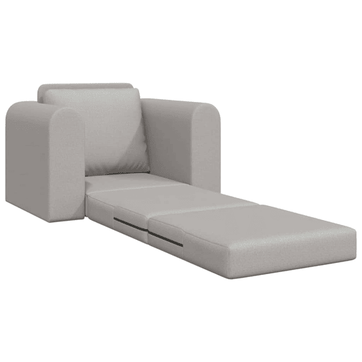 Sofá-cama, Sofá conversível Cinza Nuvem 98 x 71 x 83 cm Veludo