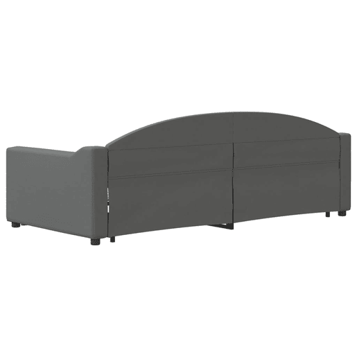 Sofá-cama, Sofá conversível c gavetão e gavetas 90x200 cm tecido cinzento-escuro