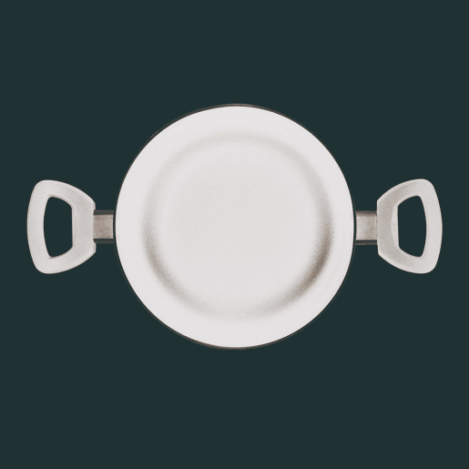 Panela de alumínio prensado de 4,3 litros e 24x10cm de diâmetro com tampa - Molho PIXEL Chef
