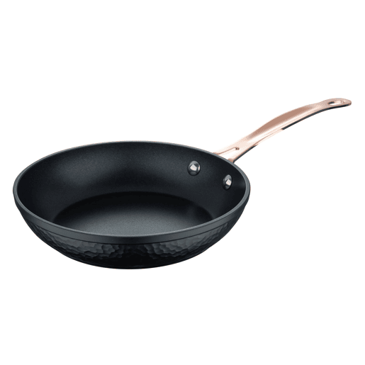 Conjunto de 2 frigideiras Ø20Ø24cm em alumínio forjado preto fosco com detalhes em cobre Bergner