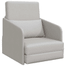 Sofá-cama, Sofá conversível Cinza Nuvem 65 x 80 x 83 cm Veludo