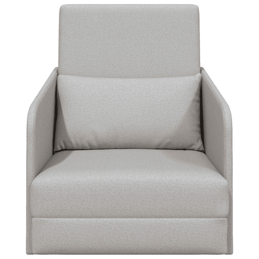 Sofá-cama, Sofá conversível Cinza Nuvem 65 x 80 x 83 cm Veludo