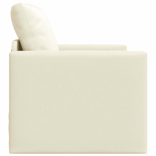 Sofá-cama, Sofá conversível Creme 74 x 77 x 81 cm Veludo