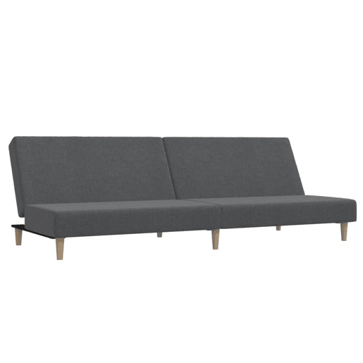 Sofá-cama, Sofá conversível de 2 lugares tecido cinzento-claro Sofá-cama, Sofá conversível de 2 lugares tecido cinzento-claro