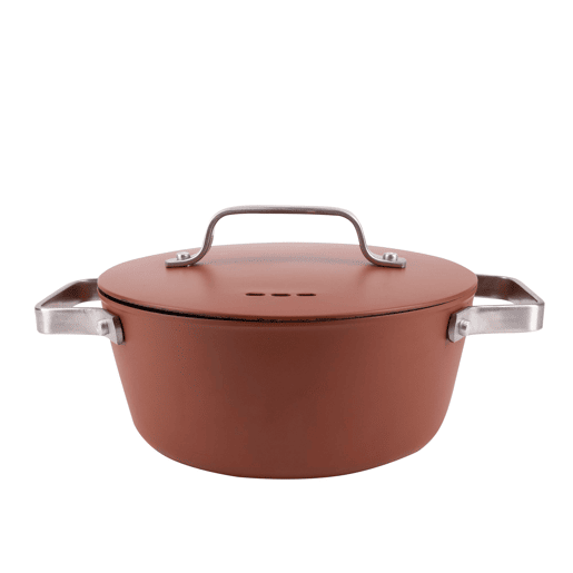 Caçarola San Ignacio AGROS Ø28x12,5cm 6L com tampa de alumínio forjado
