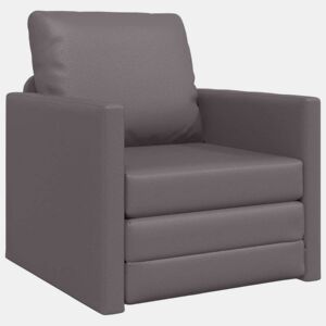 Sofá-cama, Sofá conversível Cinzeto 74 x 77 x 81 cm Veludo
