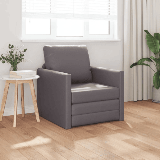Sofá-cama, Sofá conversível Cinzeto 74 x 77 x 81 cm Veludo