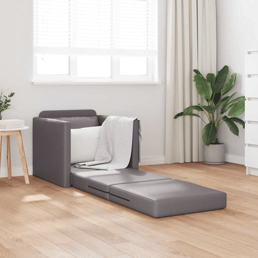 Sofá-cama, Sofá conversível Cinzeto 74 x 77 x 81 cm Veludo