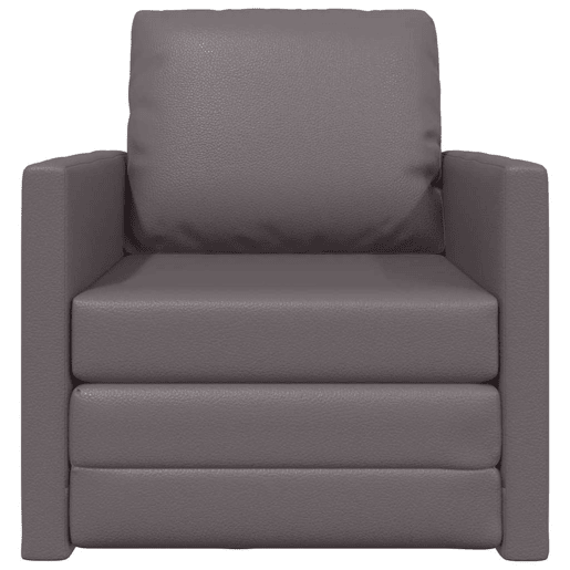 Sofá-cama, Sofá conversível Cinzeto 74 x 77 x 81 cm Veludo