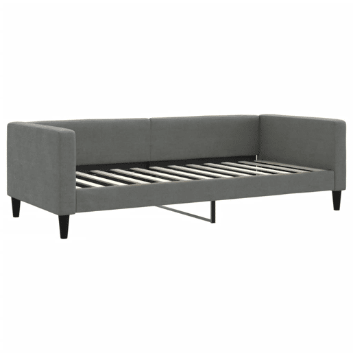Sofá-cama, Sofá conversível com gavetão 90x200 cm tecido cinzento-escuro Sofá-cama, Sofá conversível com gavetão 90x200 cm tecido cinzento-escuro