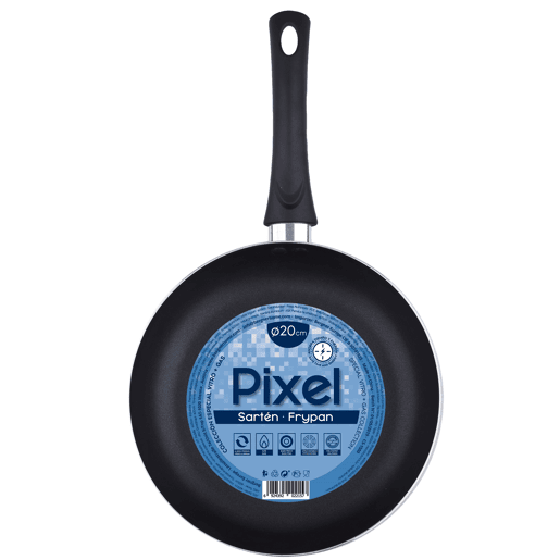 Panela Ø24x4,5cm em alumínio prensado e antiaderente - PIXEL Chef Sauce