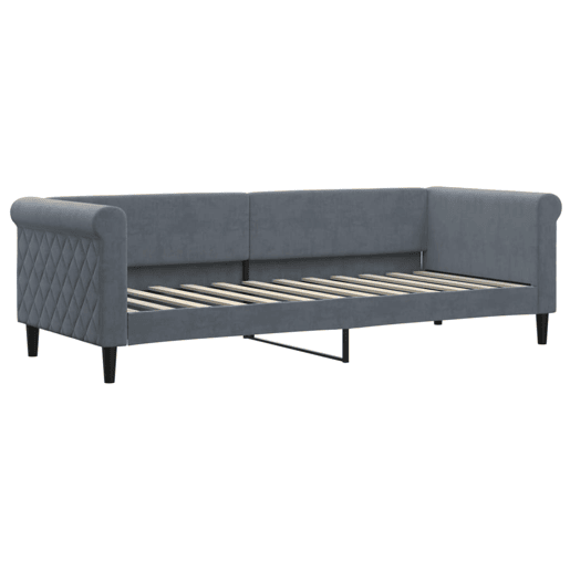 Sofá-cama, Sofá conversível c gavetão e gavetas 80x200 cm veludo cinzento-escuro Sofá-cama, Sofá conversível c gavetão e gavetas 80x200 cm veludo cinzento-escuro