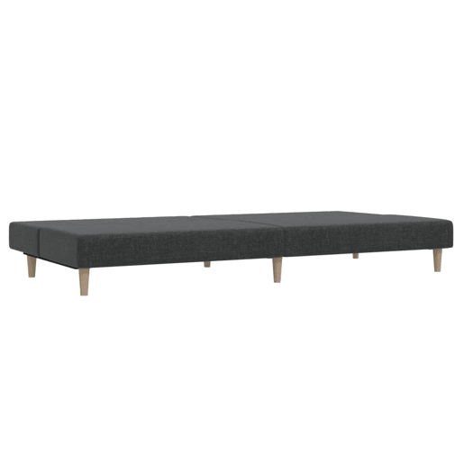 Sofá-cama, Sofá conversível de 2 lugares tecido cinzento-escuro
