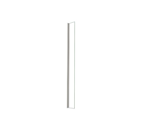 Panel de ducha lateral giratorio vidrio 8mm antical con perfil cromado brillante 30x200cm