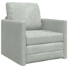 Sofá-cama, Sofá conversível Cinzento-claro 74 x 77 x 81 cm Veludo